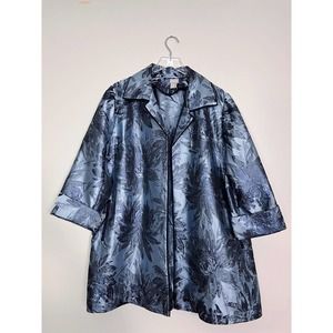 Chico's Blue Floral Jacket